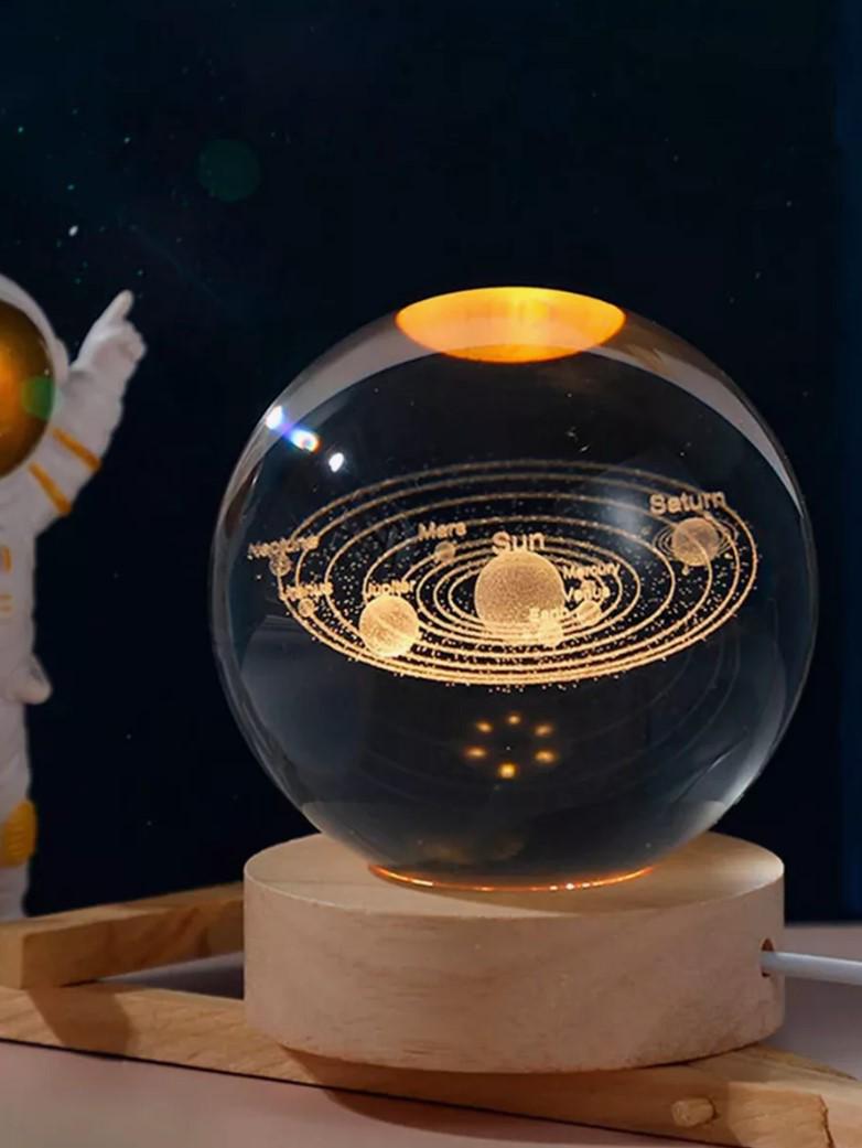 Ночник Шар 3D Солнечная система USB на подставке (21535129)