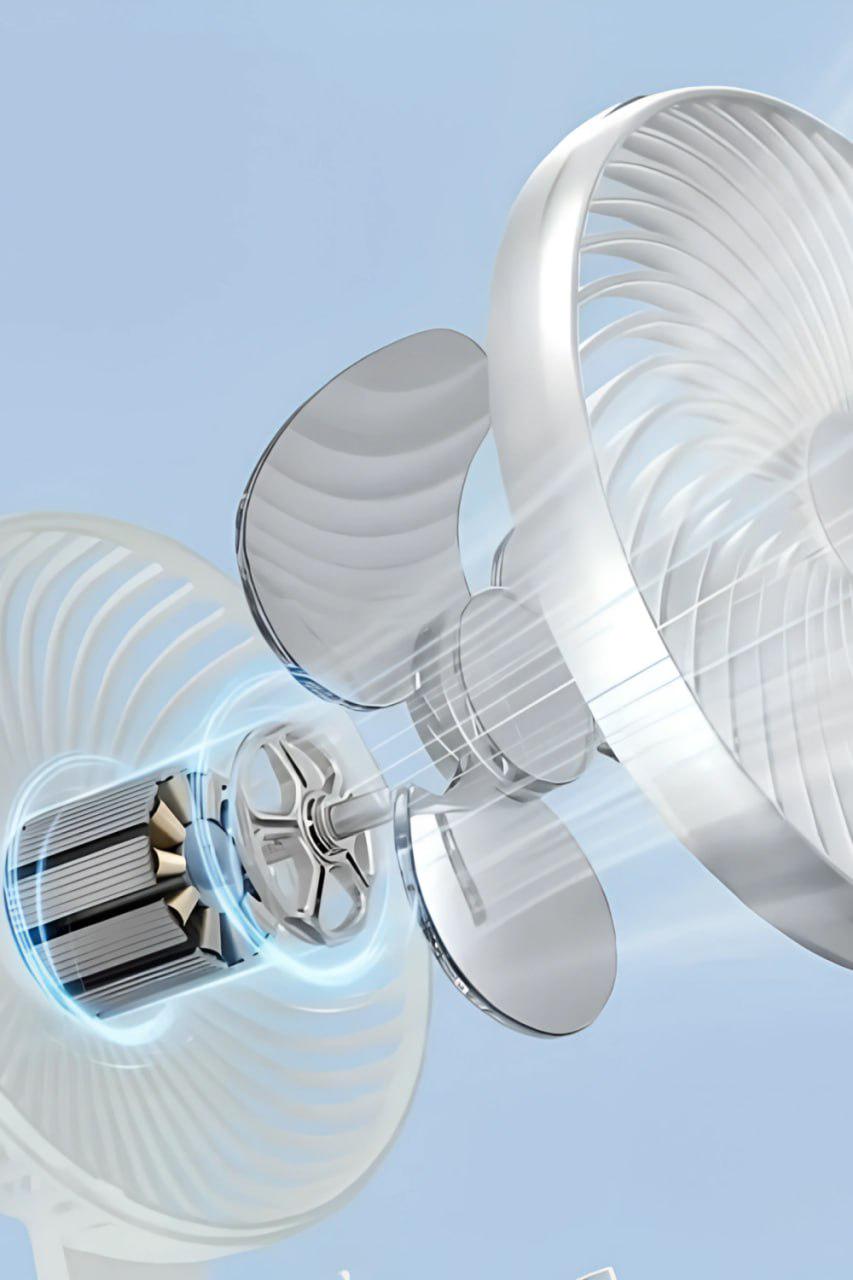 Вентилятор переносний MLS6110 на акумуляторі від USB для кемпінгу/офісу та дому Зелений (d92fb746) - фото 3