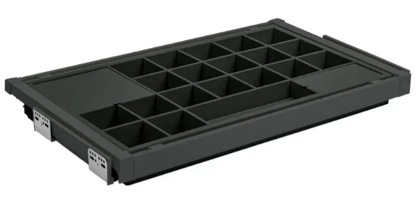 Полка с перегородками GTV ELITE 900 мм с дотягом Графитовый (WG-PRZEG90-60-A) Полка с перегородками GTV ELITE 900 мм с дотягом Графитовый (WG-PRZEG90-60-A)