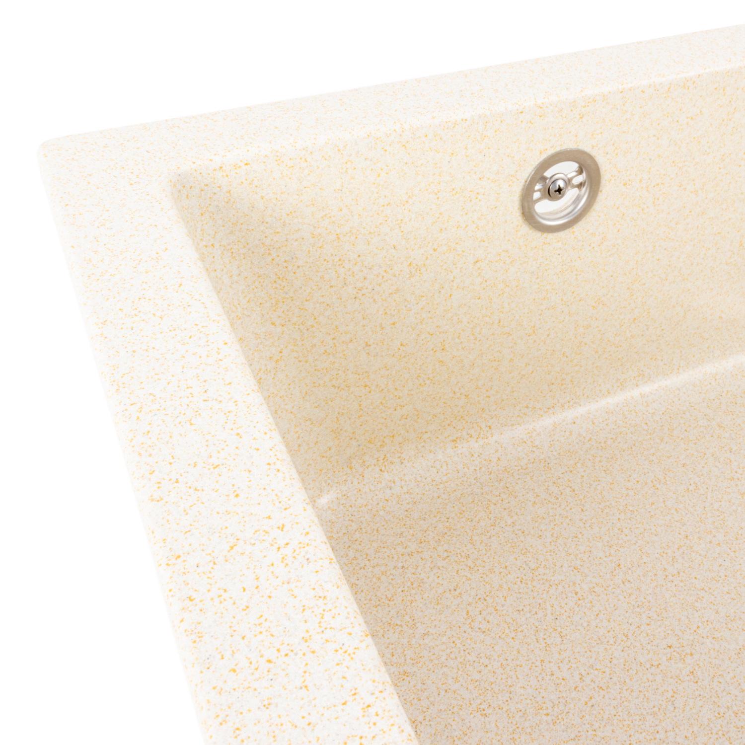 Мийка кухонна Platinum PLS-A39149 гранітна прямокутна 780x450 мм Бежевий (25961087) - фото 5 Мийка кухонна Platinum PLS-A39149 гранітна прямокутна 780x450 мм Бежевий (25961087) - фото 5