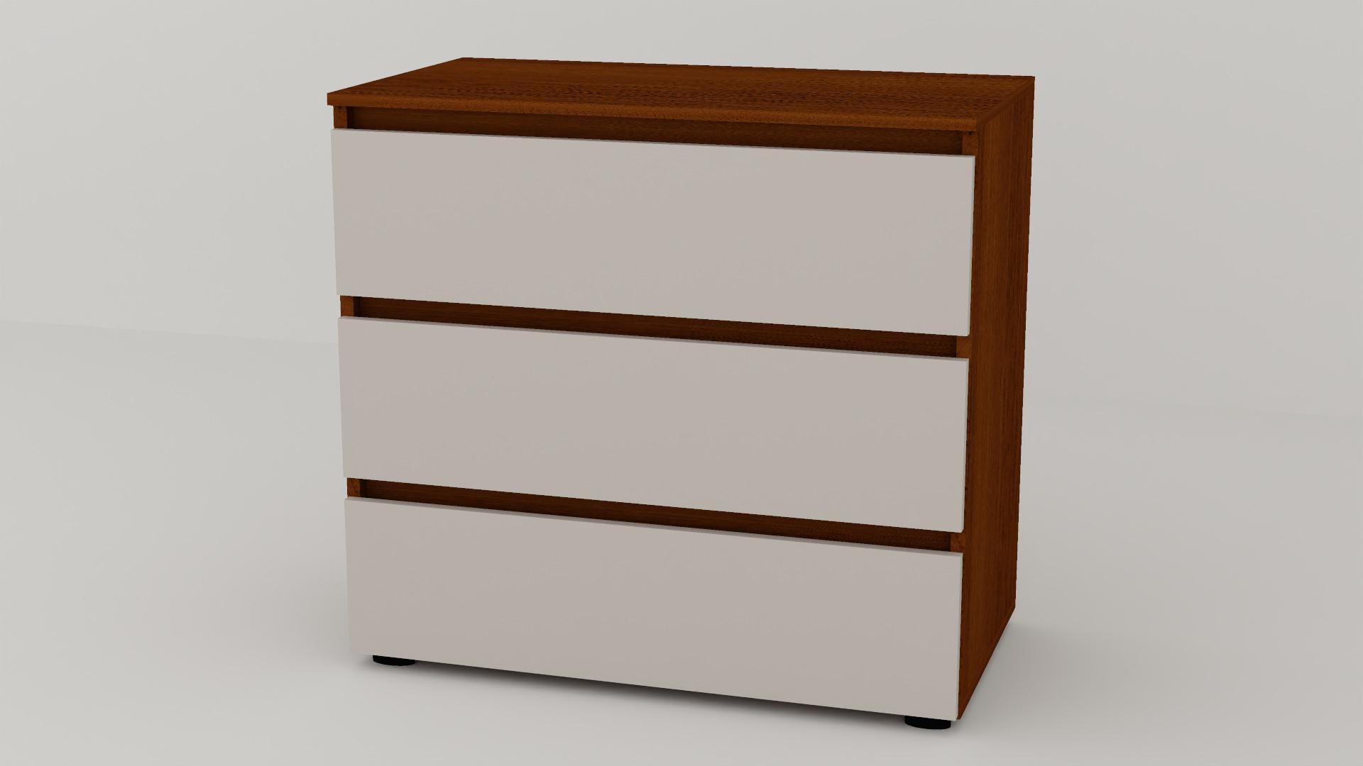 Комод Алекса СН-3/38 80х38х75 см Кашемир/Орех лесной Комод Алекса СН-3/38 80х38х75 см Кашемир/Орех лесной