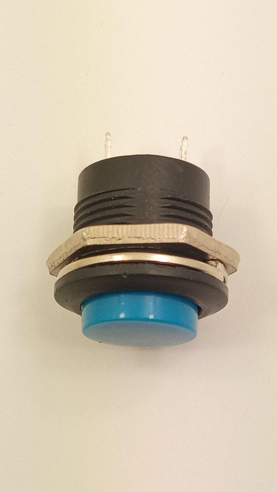 Кнопка без фиксации R13-507 16 мм Синий (32482)