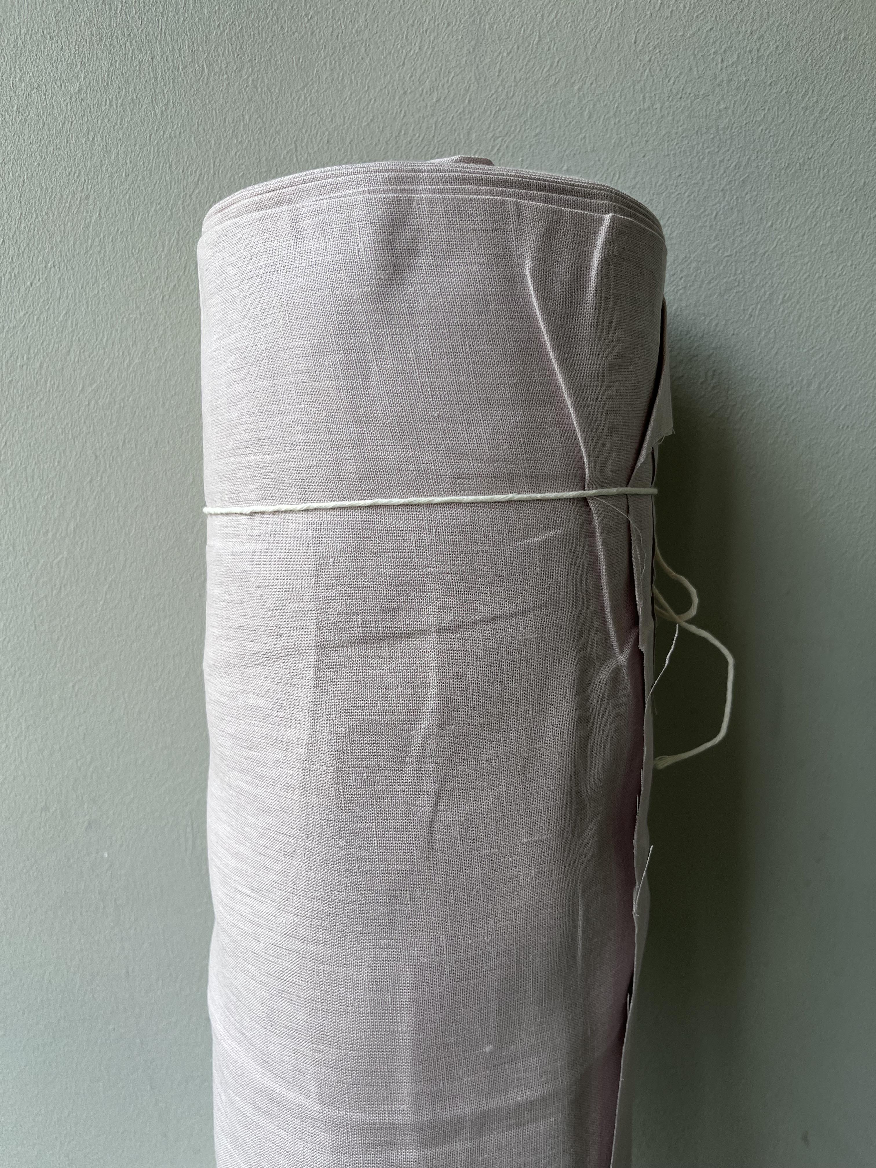 Ткань Linen Plus льняная для пошива постельного белья 260 см 320 Пыльно-розовый