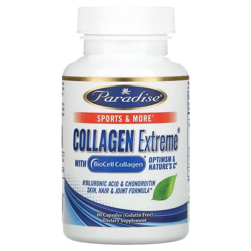 Коллаген Paradise Herbs Collagen Extreme с натуральным витамином C 60 капс.