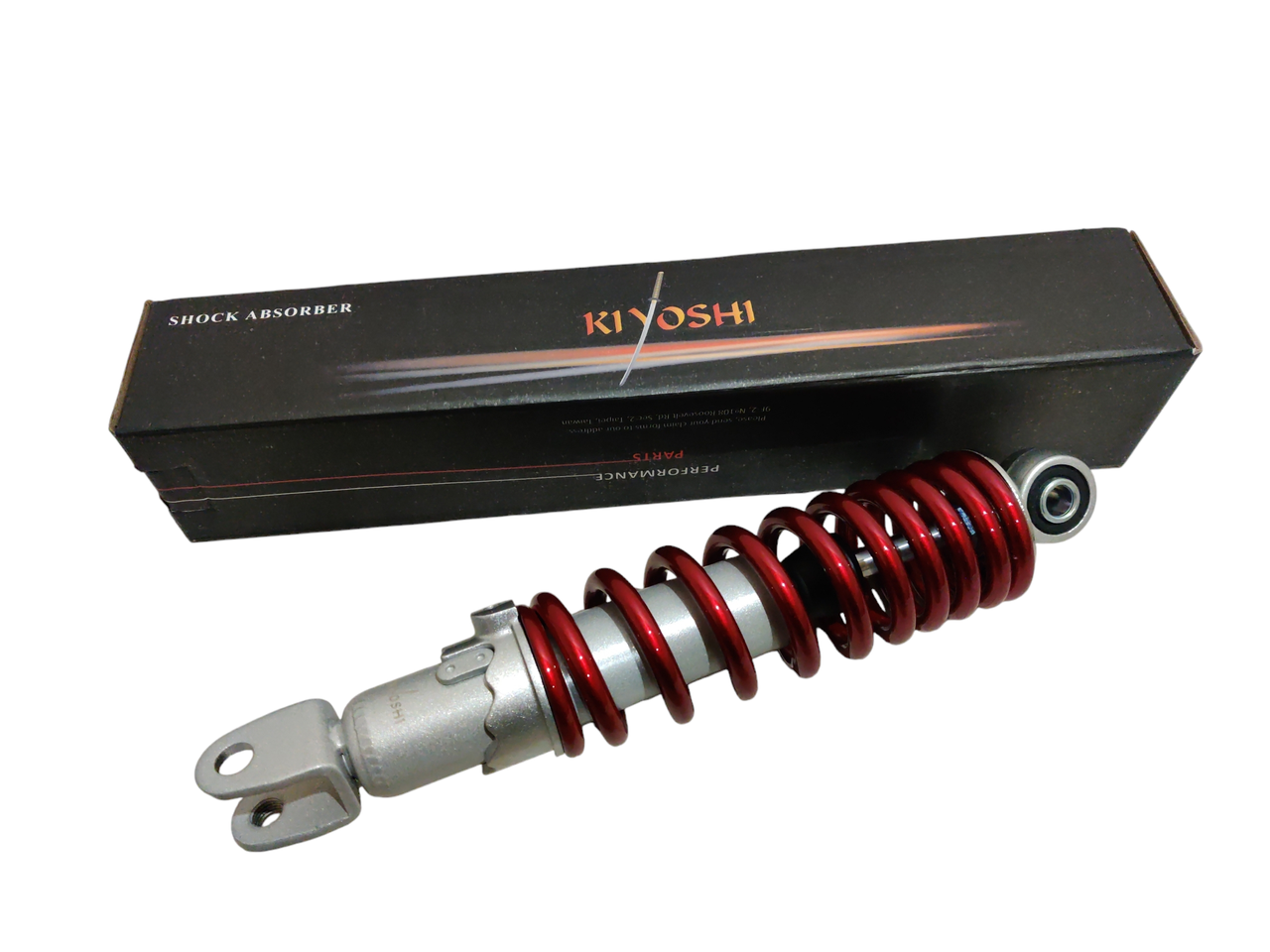 Амортизатор задній Kiyoshi Suzuki регульований низ 10 мм 270 мм Червоний металік (2469555795) - фото 4 Амортизатор задній Kiyoshi Suzuki регульований низ 10 мм 270 мм Червоний металік (2469555795) - фото 4