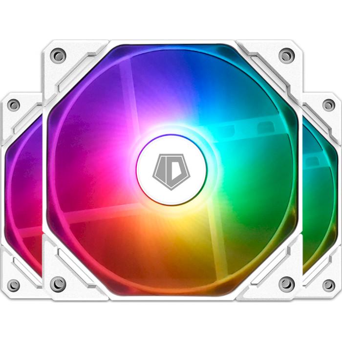 Кулер для ПК ID-Cooling TF-12025-ARGB-TRIO-SNOW 500-1500 об/мин 68.27 CFM 4-pin PWM 3x120x120x25 мм (623034)