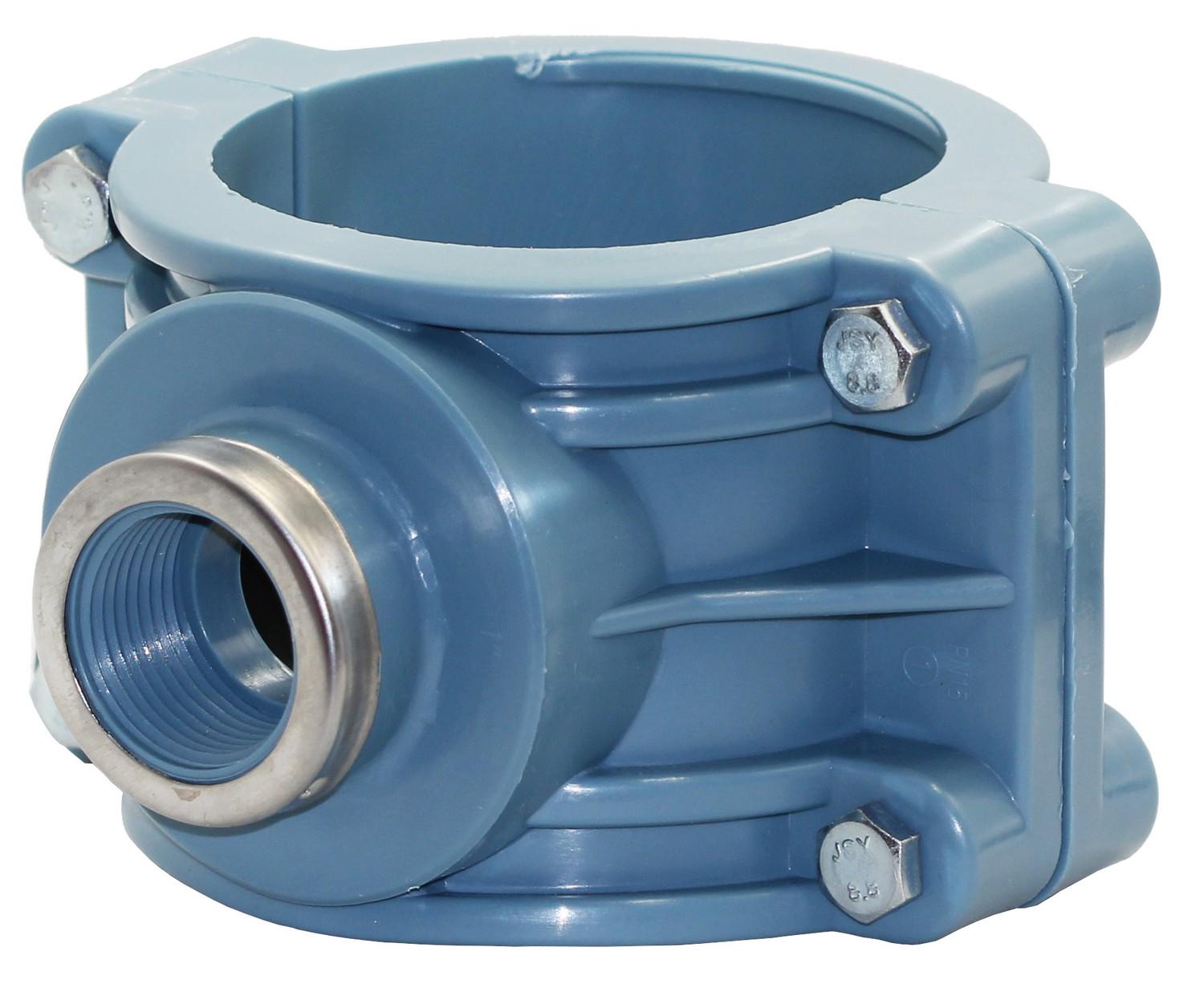 Сідлова врізка-хомут обтискний ITAL d 90 мм з внутрішнім різьбленням 1" (AR3161) - фото 3