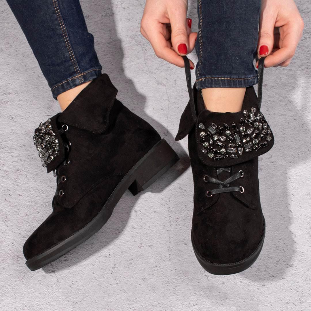 Ботинки женские зимние на шнуровке 323443 р. 40 25,5 см