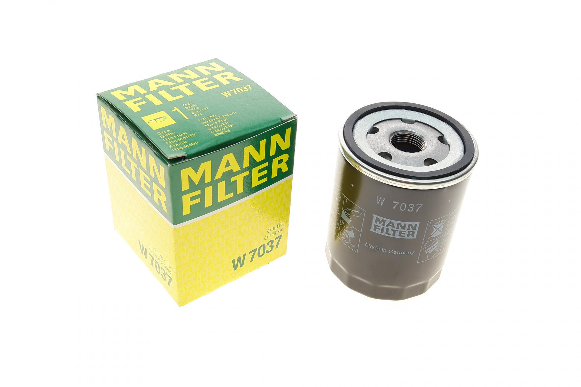 Фильтр масляный Mann-Filter для Subaru Forester/Impreza/Legacy 2,0D 08- (W 7037)