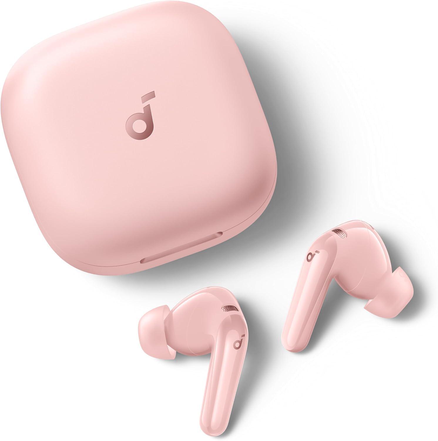 Наушники Anker Soundcore P31i R60i Real-Time Adaptive Noise Cancelling Headphones Pink (D1202)