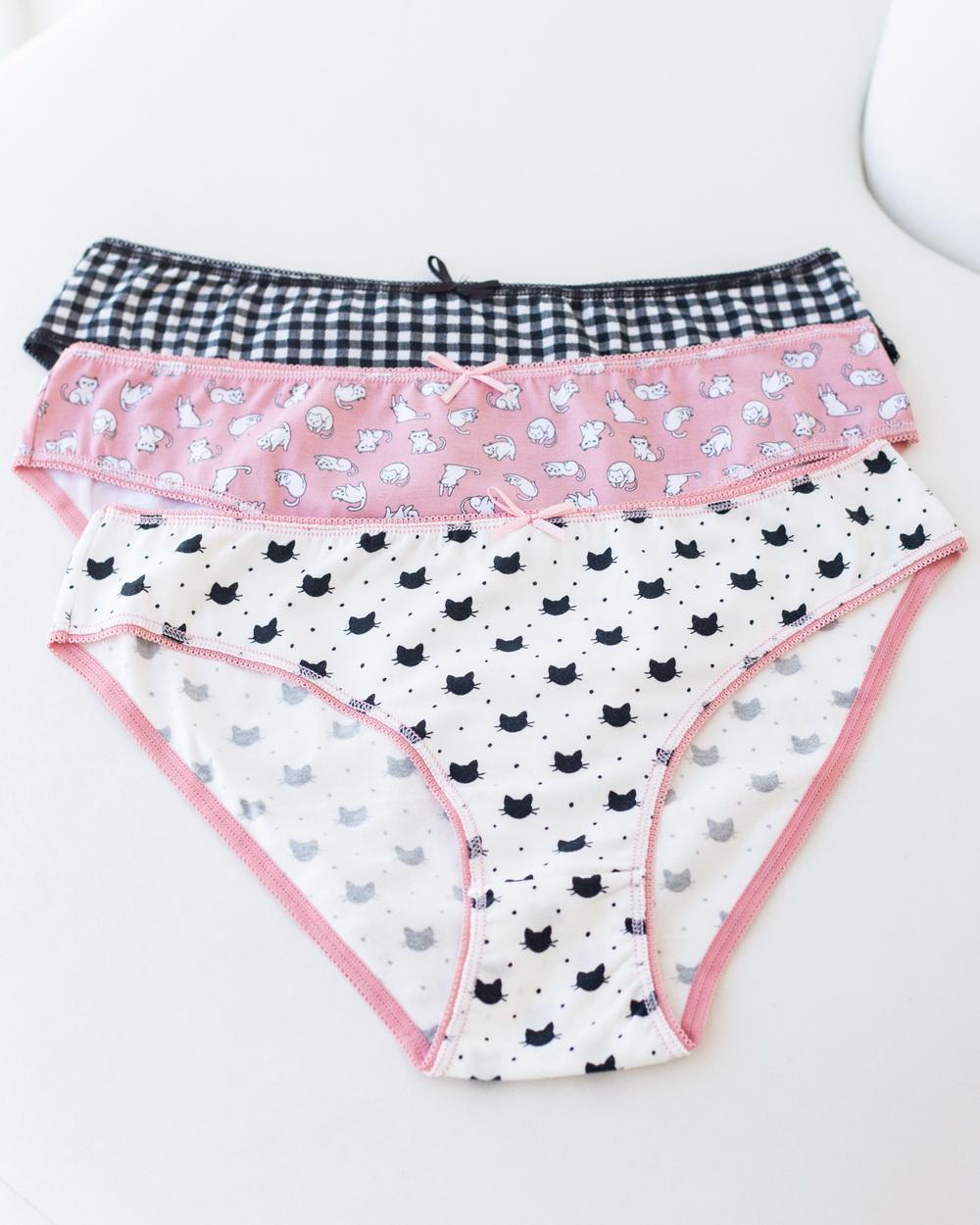 Набор трусиков женских Ozkan 3 шт. M Разноцветный (25808)