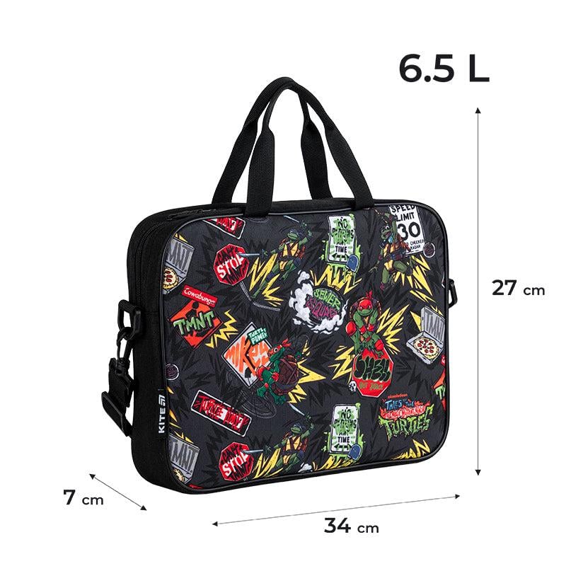 Школьная сумка текстильная KITE TMNT Tales of the TMNT 2024 Series Черный (NT25-589) - фото 2 Школьная сумка текстильная KITE TMNT Tales of the TMNT 2024 Series Черный (NT25-589) - фото 2