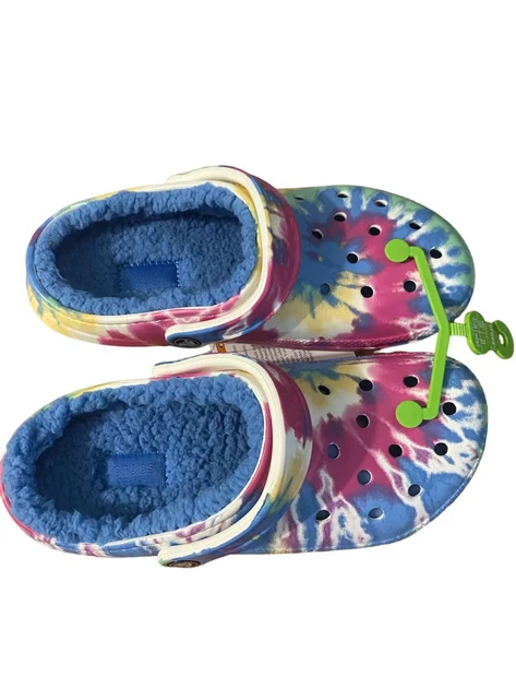 Сабо утепленные кроксы Crocs Classic Lined Tie Dye Clogs р. 37-38 24 см (2131068443) - фото 6