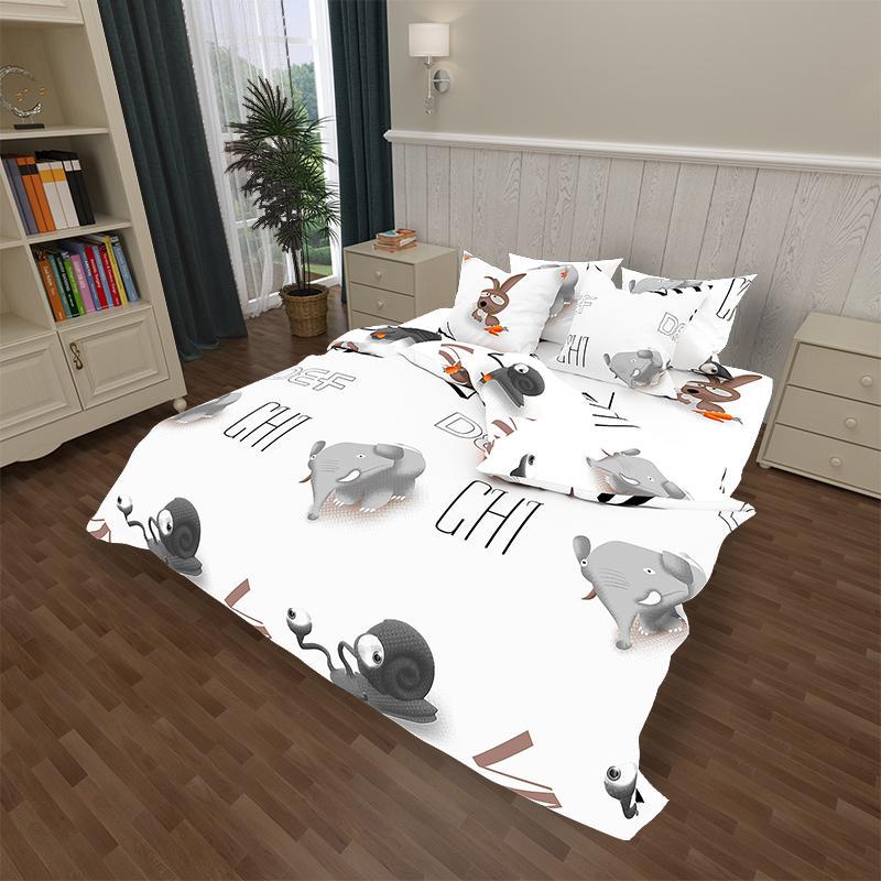 Комплект постельного белья Family Улитки бязь голд 9985099 Разноцветный (DR013112)