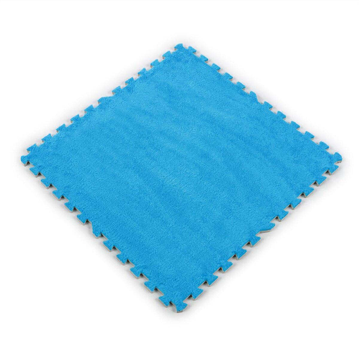 Пол-пазл для пола плюшевый 60х60х1 см Голубой (SW-00002091) - фото 1