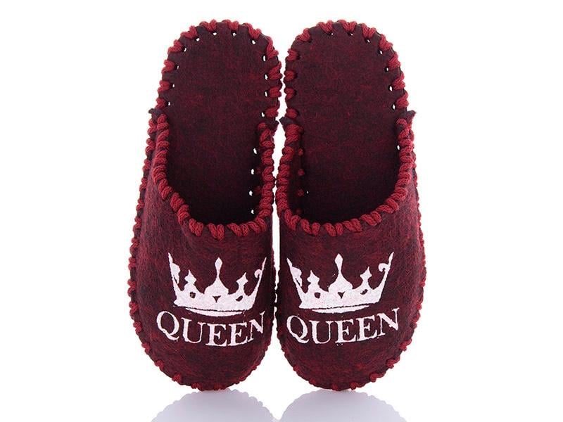 Тапочки фетровые женские VENDS 201 р. 38-39 Бордовый