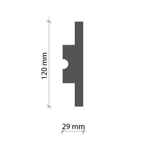 Карниз для прихованого освітлення Tesori KD 502 1,15 м (8055018) - фото 2