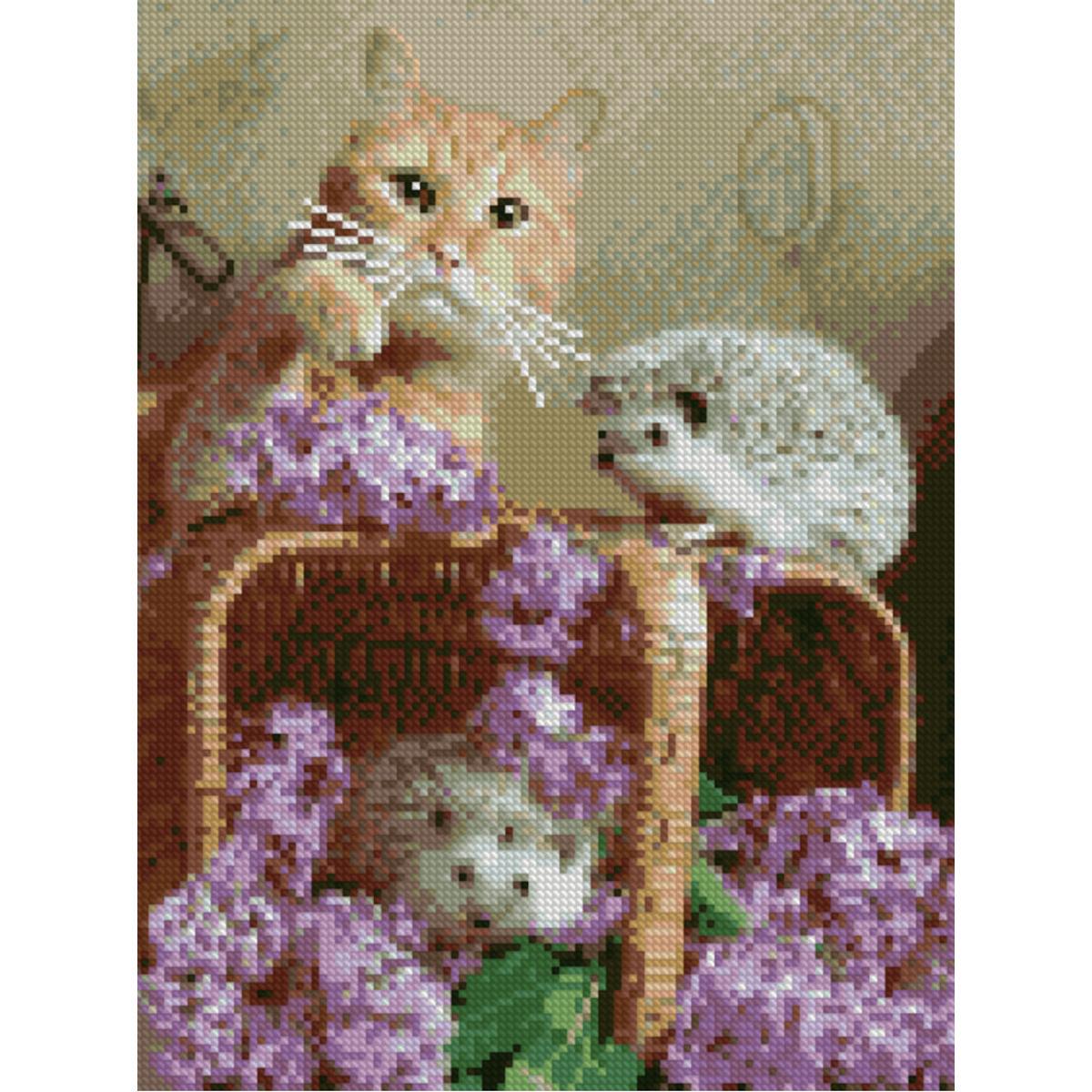 Алмазная мозаика Strateg Желудочки 30х40 см (Str-HX193)