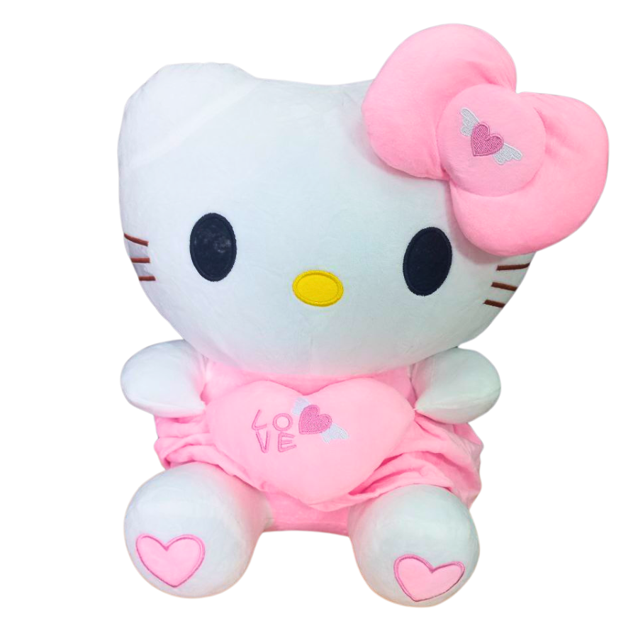 Мягкая игрушка плюшевая Hello Kitty с сердечком 40 см (9059/40)
