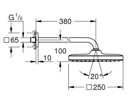Душевая система скрытого монтажа Grohe Eurosmart Cosmopolitan (UA26415SC4) - фото 6 Душевая система скрытого монтажа Grohe Eurosmart Cosmopolitan (UA26415SC4) - фото 6