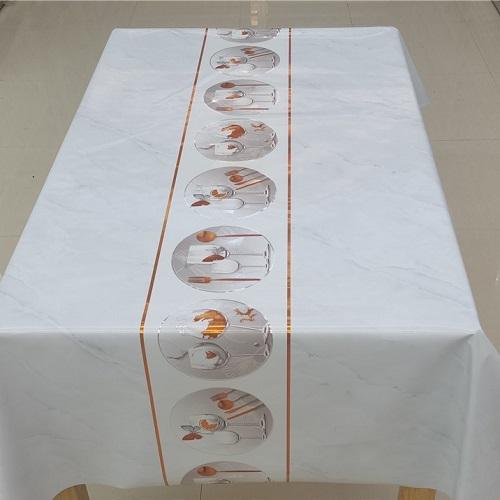 Клеенка Stenson Марсель глянцевая MA-4795 1,37x20 м с принтом на тканевой основе (11066864)