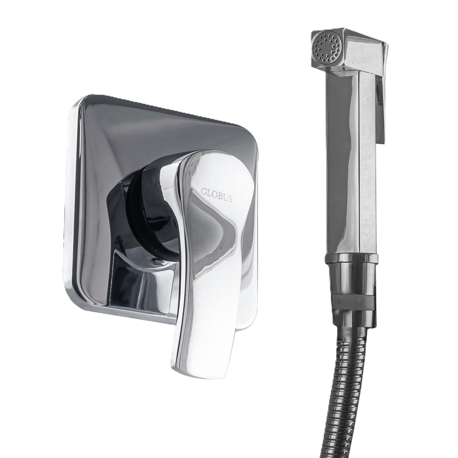 Смеситель гигиенический GLux Queensland GLQU-0110-Q скрытого монтажа Хром (18400)