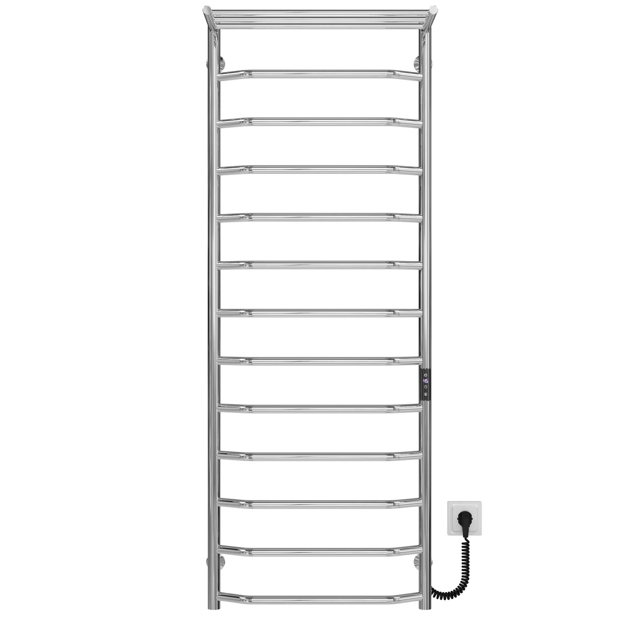 Полотенцесушитель электрический Deffi Трапеция П13 JD03 правое подключение нержавеющая сталь 500x1400 мм Хром (C.TP.140.50.13.ECR1)