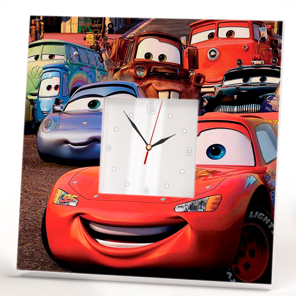 Часы с героями мультфильма «Тачки Дисней» 260x260 мм (C02064)