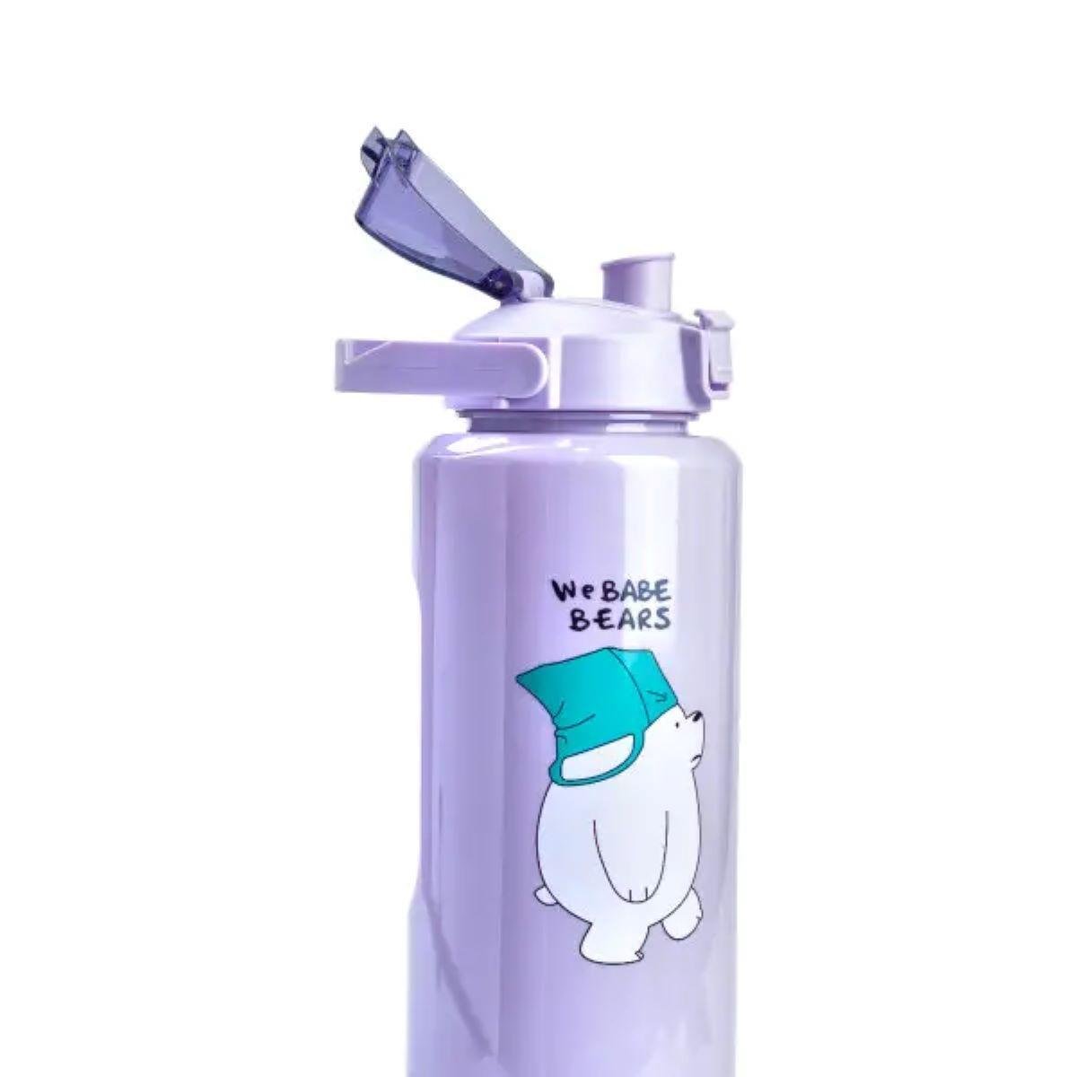 Набір пляшок Панда 3в1 з поїлкою і ручкою 0,3 л/0,7 л/2 л Фіолетовий (HPZSB120014V) - фото 3 Набір пляшок Панда 3в1 з поїлкою і ручкою 0,3 л/0,7 л/2 л Фіолетовий (HPZSB120014V) - фото 3