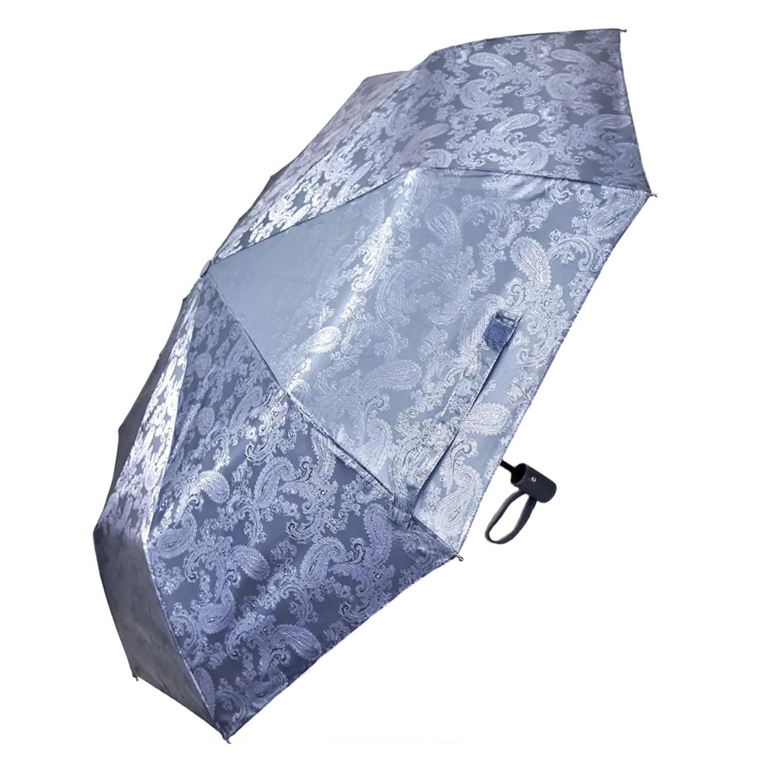 Зонт Lantana автомат складной жаккардовый Сизый (58136)