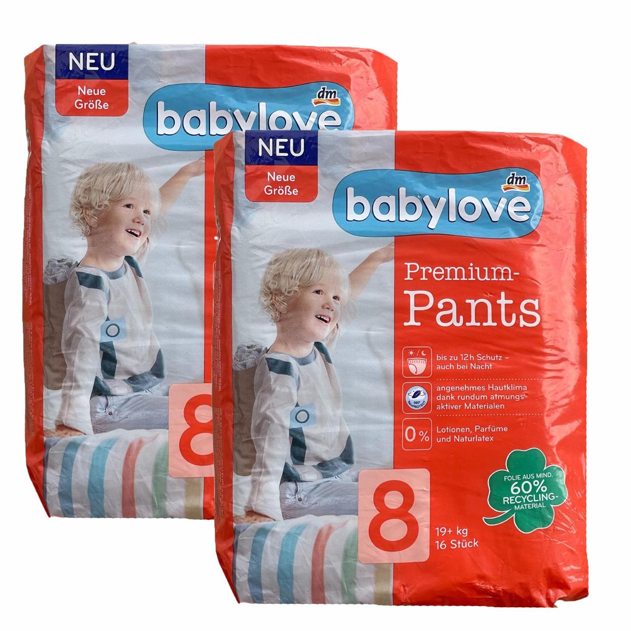 Підгузки-трусики дитячі Babylove Premium 8 19+ кг 32 шт. (2236248376)