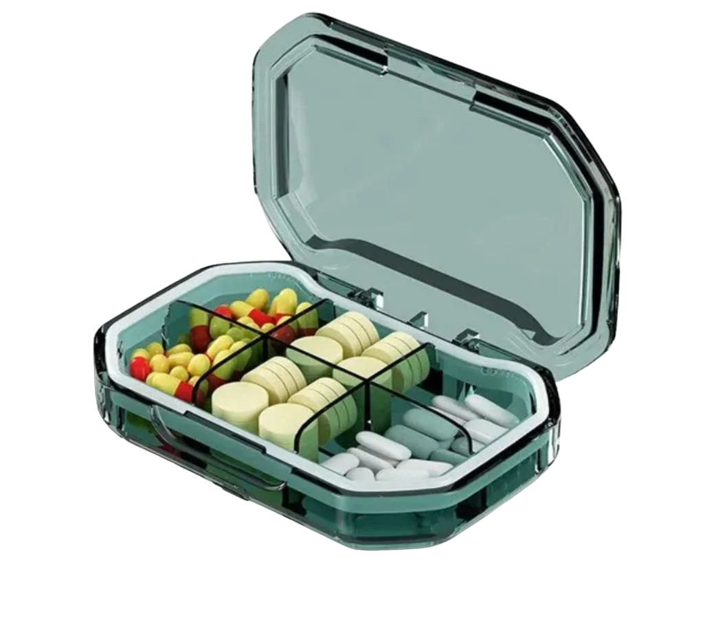 Таблетниця 6-Cell Eco Pill Box Green (73101228) - фото 1