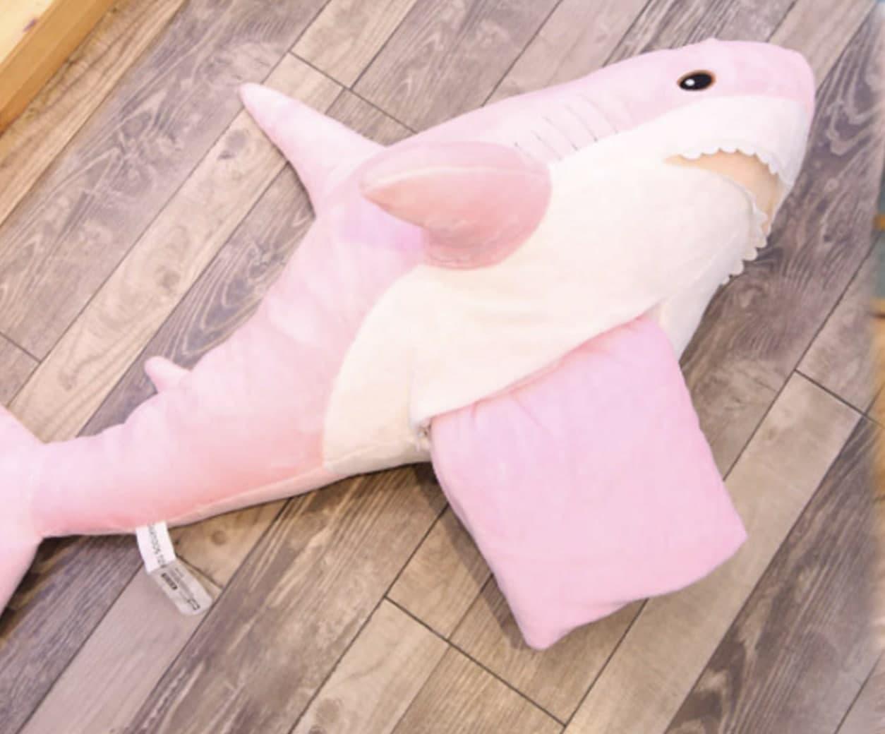 ᐉ Игрушка подушка-плед Акула 3в1 100 см Розовый (8d1038b0) • Купить в ...