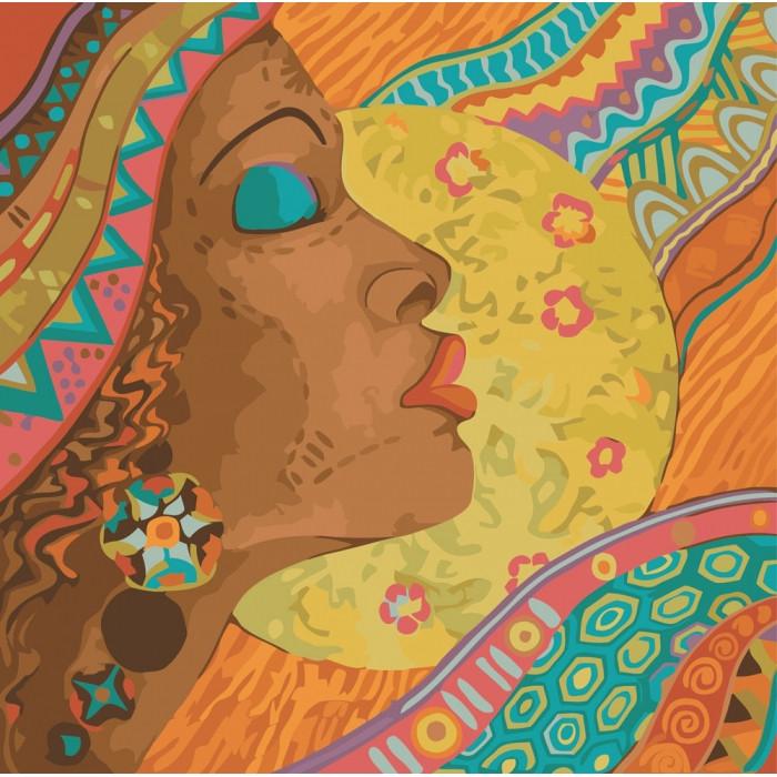 Картина по номерам Ідейка Африканские краски 40х40 см (KHO2637)