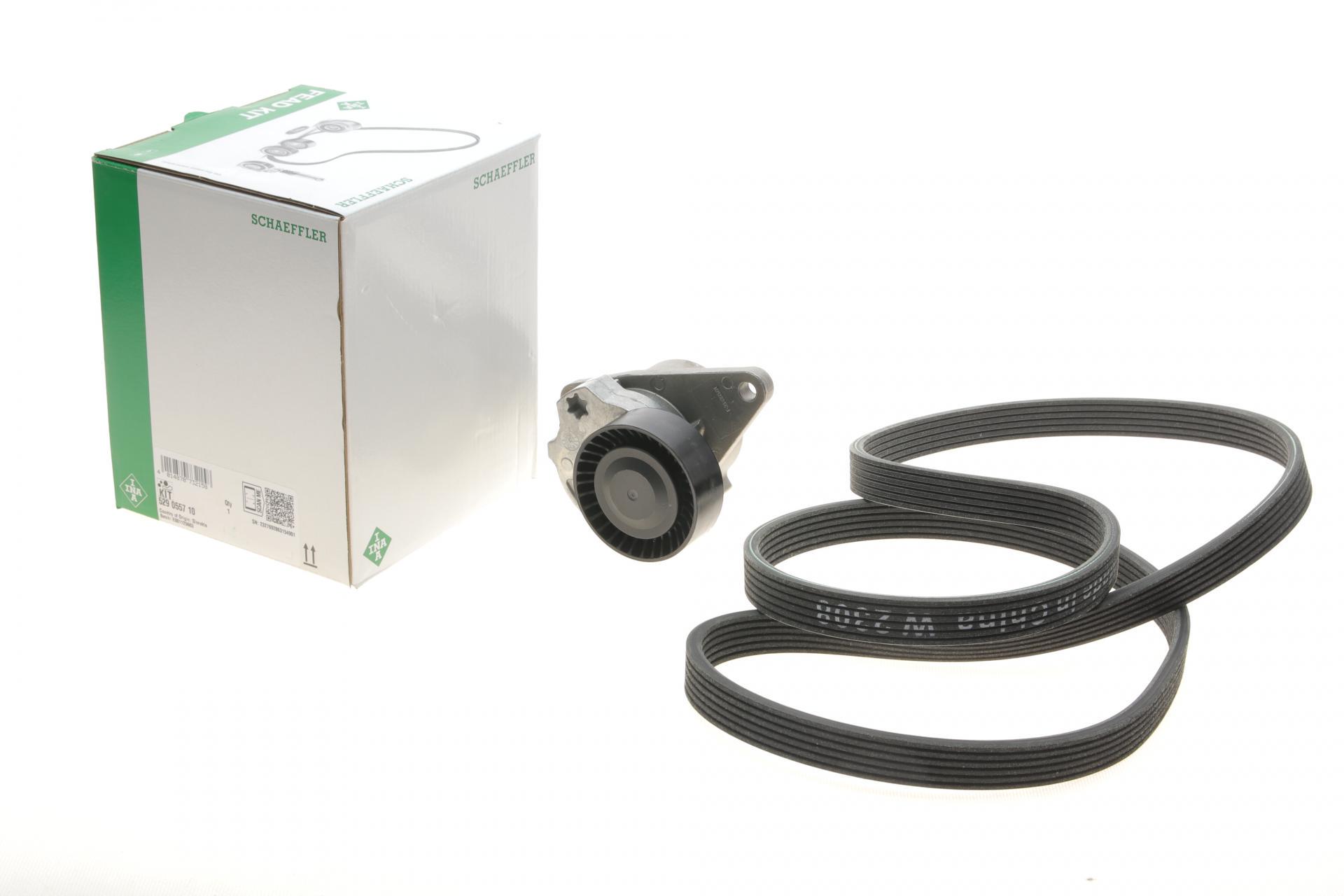 Комплект ременя генератора INA Volvo C70/S60/S70/S80/XC90 2.0T/2.4D/3.0T6 98-14 6DPK1825 (529 0557 10)