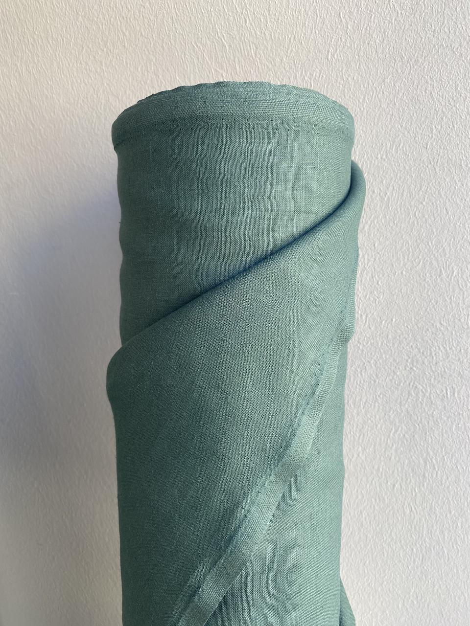 Ткань LINEN PLUS 100% лен 143 см 547/551 Изумрудный