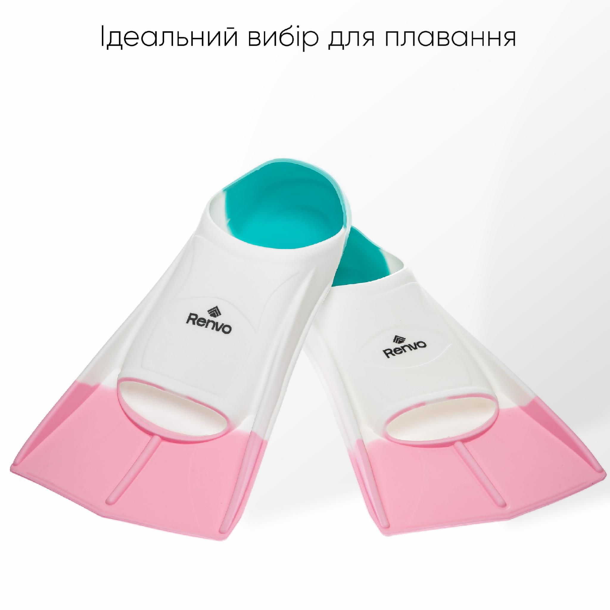 Ласти короткі для тренування в басейні Renvo Frio із закритою п'ятою р. 33-35 Різнокольоровий (SF100-65 33-35) - фото 2 Ласти короткі для тренування в басейні Renvo Frio із закритою п'ятою р. 33-35 Різнокольоровий (SF100-65 33-35) - фото 2