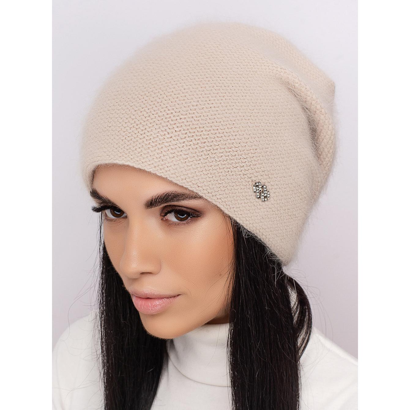 Шапка женская двойная ангоровая Leks Веселка one size Бежевый - фото 1 Шапка женская двойная ангоровая Leks Веселка one size Бежевый - фото 1