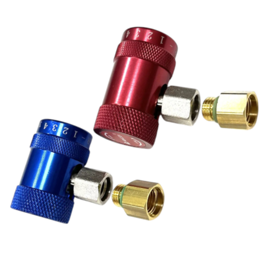 Заправочные муфты R1234yf Hongsen 2 шт. с переходниками на М14х1,5 R134a для автозаправочных станций (ИНГП_R1234yfHongsen_01) - фото 8