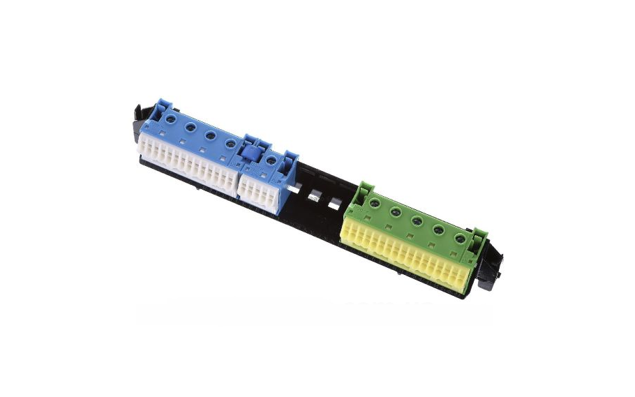 Держатель с клеммами Hager VZ463 PE/N для 3-рядных щитков volta (35557182) Держатель с клеммами Hager VZ463 PE/N для 3-рядных щитков volta (35557182)