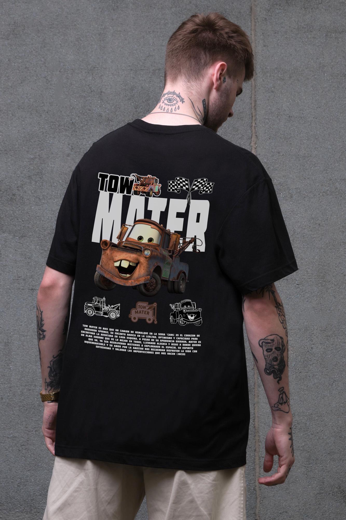 Футболка оверсайз Without З Принтом Tow Mater 2XL/3XL Black (2XL/3XL8056297 8056298)