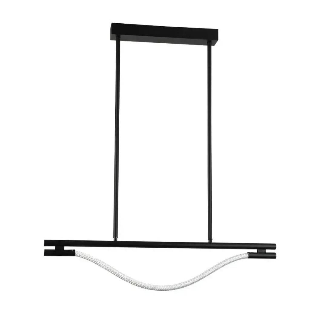 Люстра светодиодная Valeso 54W с линейным каркасом 3000-6500К с пультом Черный (G 2914/800)