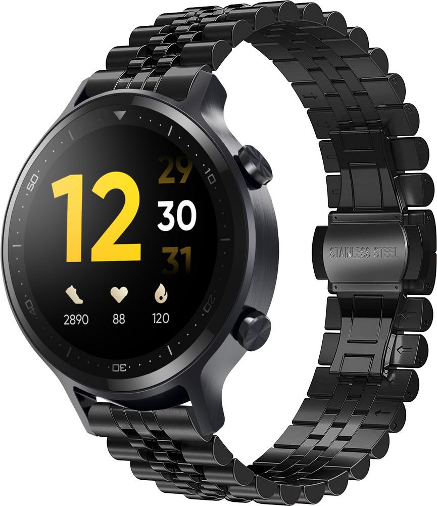 Браслет металлический Stech для Realme Watch S Black (25262-2B)