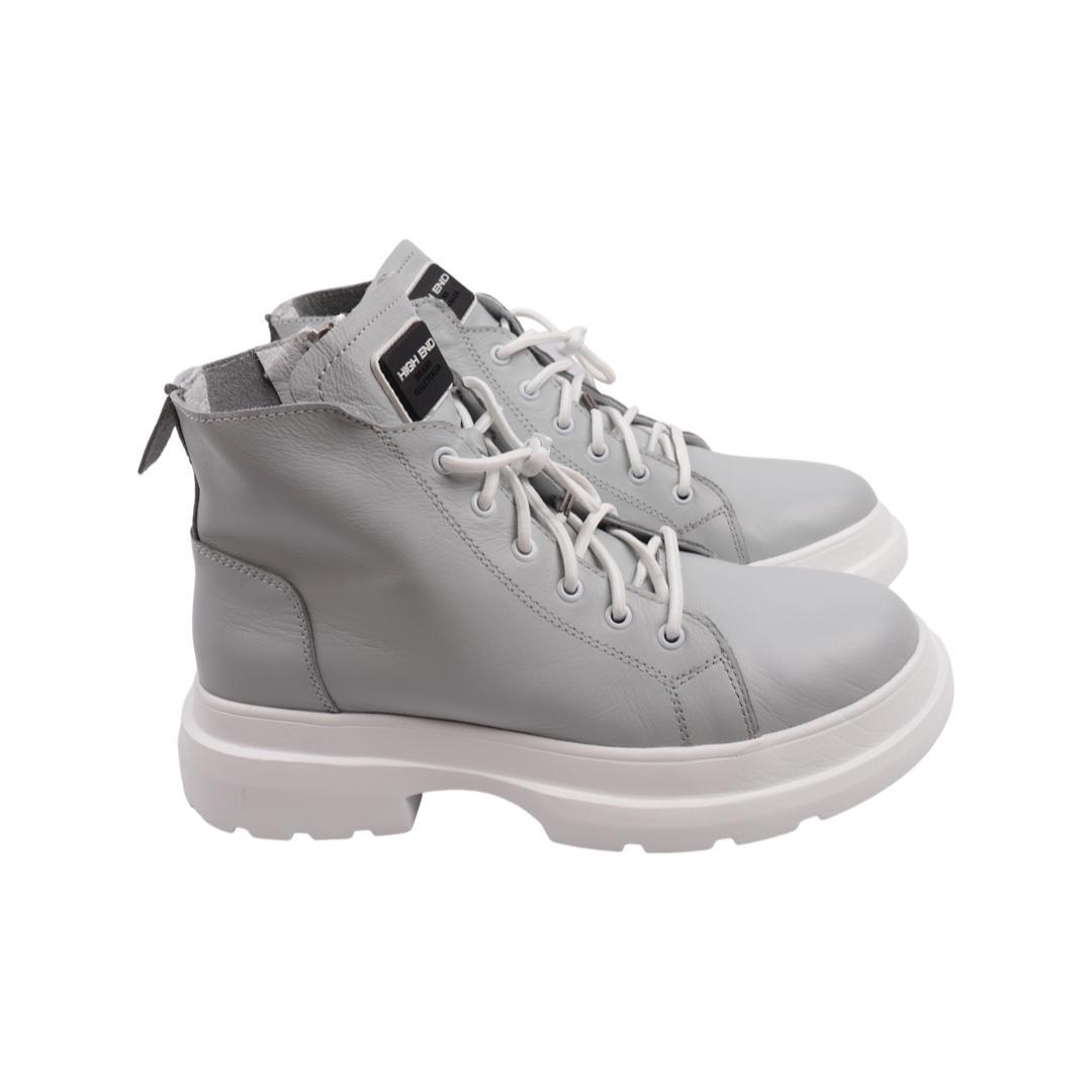 Ботинки женские Rondo из кожи р. 36 Серый (45-22DHC)