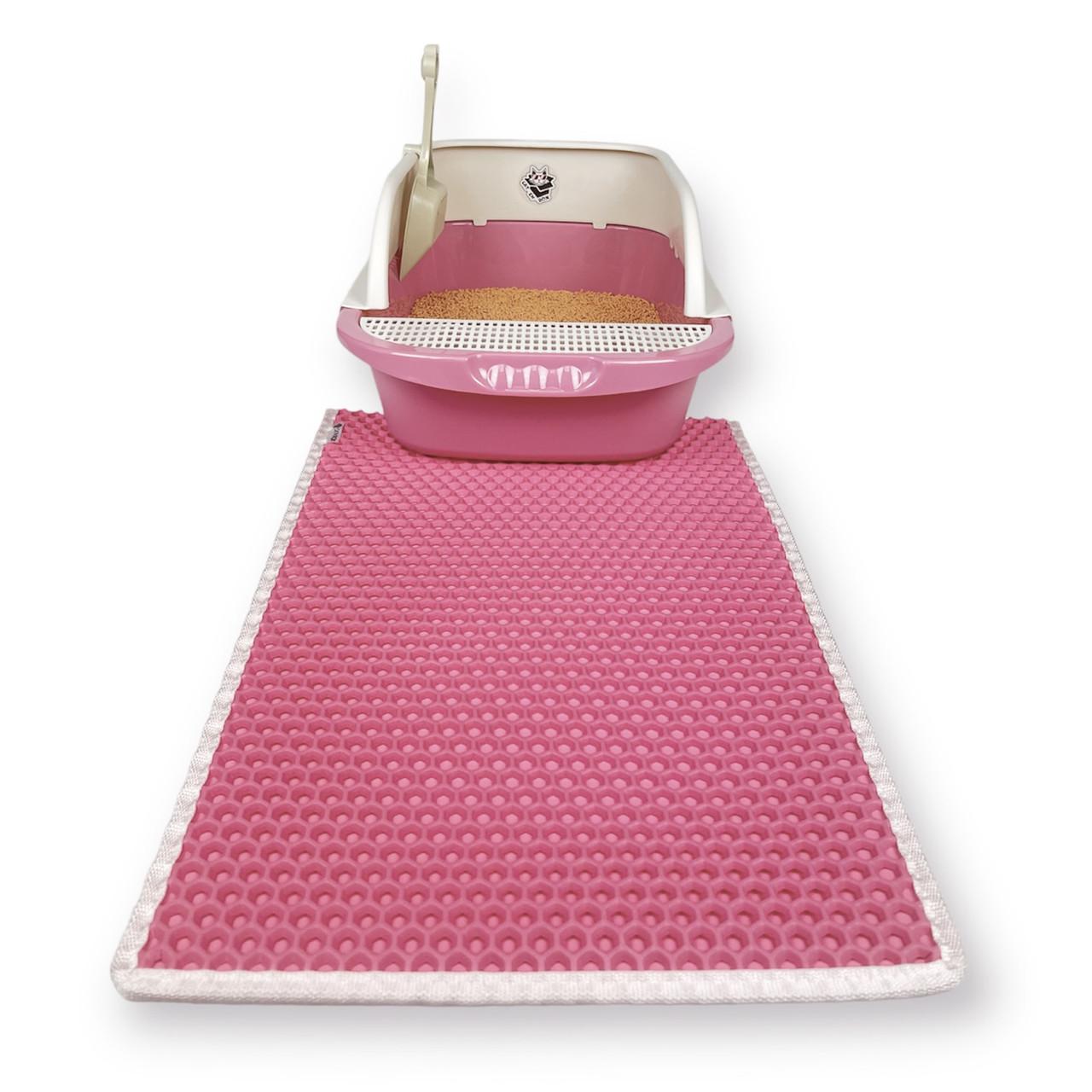 Лоток для котов CAT IN BOX с лопаткой 52х36х21,5 см Розовый (18553456) - фото 4