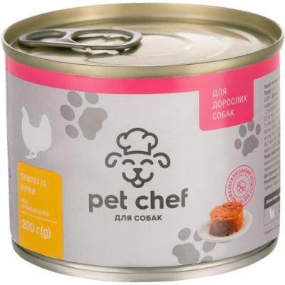 Консерви для собак Pet Chef паштет з куркою 200 г (4820255190129)