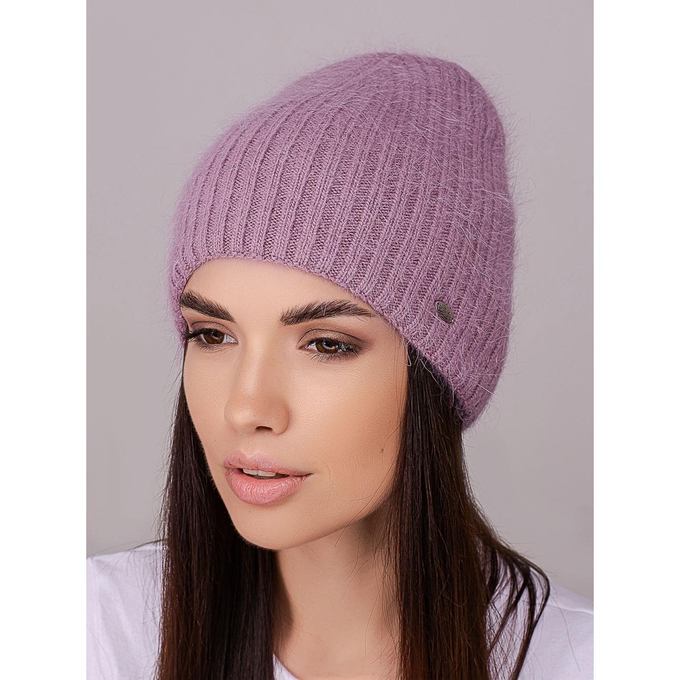 Шапка жіноча Leks АРКАДІЯ ангорова подвійна без підвороту подовжена one size Ліловий (251308) - фото 1 Шапка жіноча Leks АРКАДІЯ ангорова подвійна без підвороту подовжена one size Ліловий (251308) - фото 1