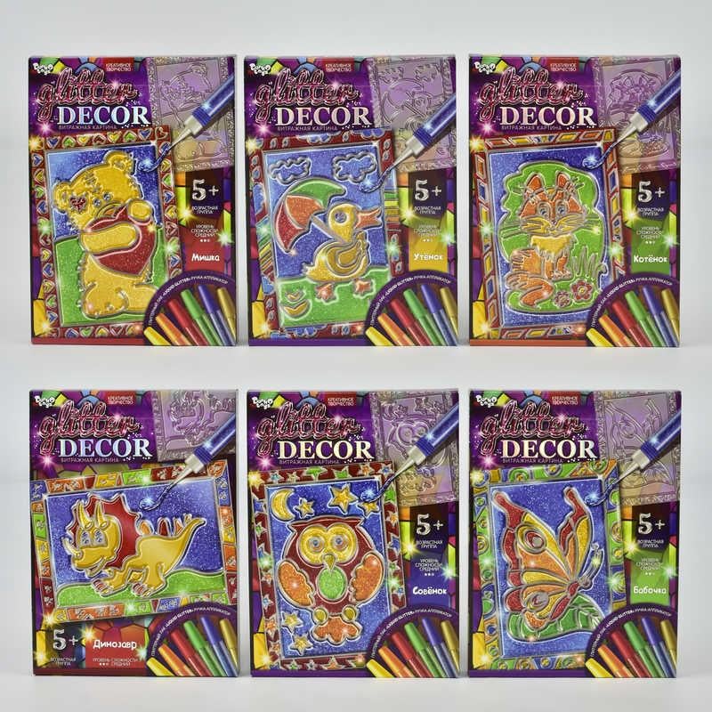 Набір креативної творчості Danko Toys glitter decor рос 18