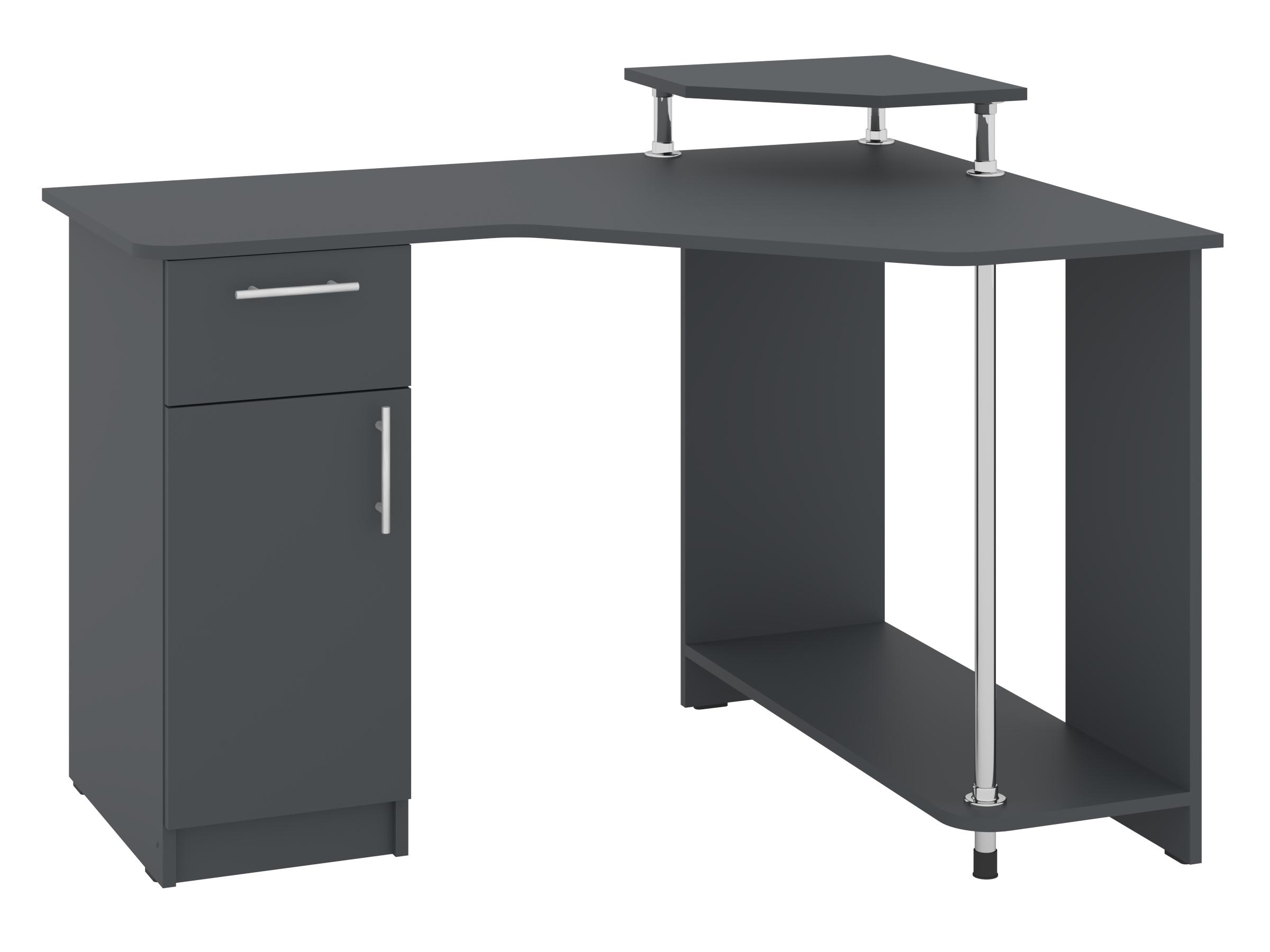 Письмовий стіл PEHOTIN Атлант 120х88х75/89 см Антрацит (PN-101254)