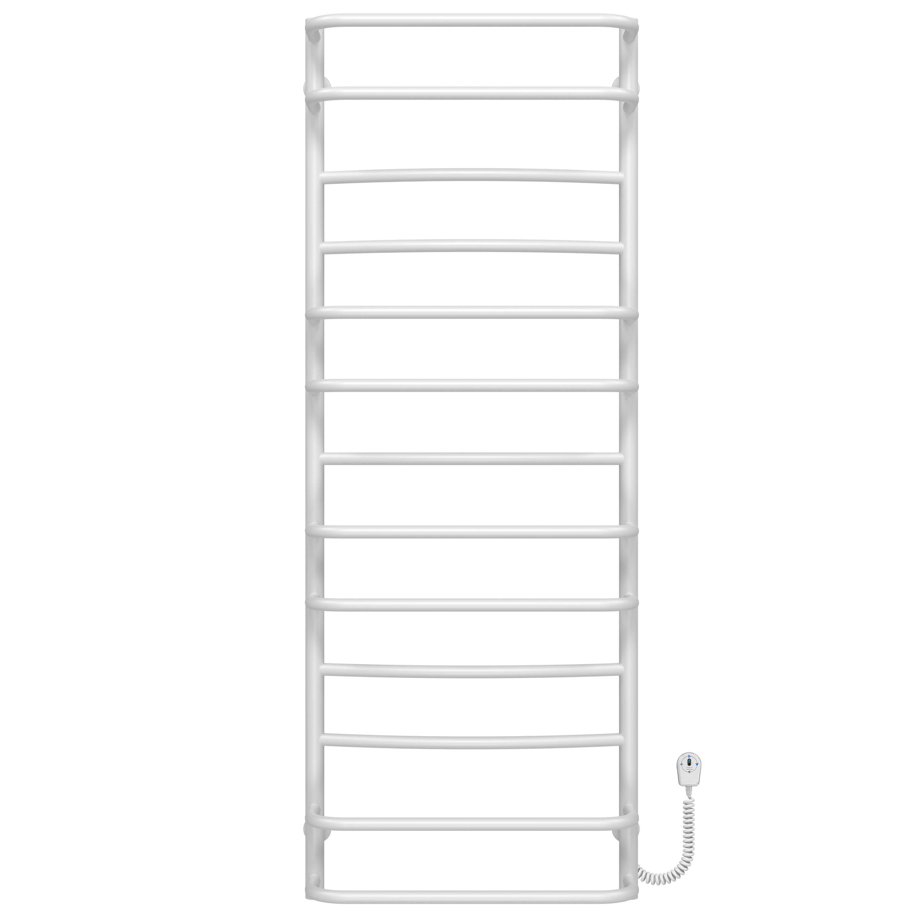 Полотенцесушитель электрический Deffi Аквамикс П13 EF16 правое подключение нержавеющая сталь 500х1400 мм Белый (C.AM.140.50.13.EWR5)